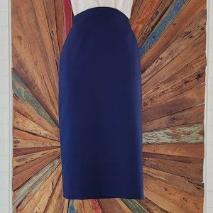 NWT VTG Buberrys of London wool midnight blue skirt Sz 42 or S Made in Italy